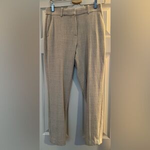 H&M | Plaid / Checkered Trousers | Tan and Cream | Size 6